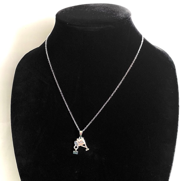 Mailbox Necklace Mail Carrier Postal Worker May Be Personalized - Picture 2 of 8